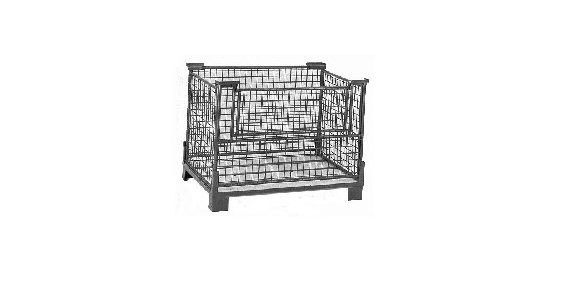 Caixa dobrável e empilhável